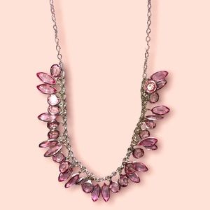Pink prom necklace